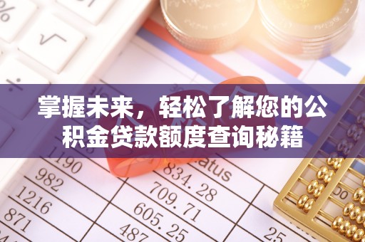 徽州掌握未来，轻松了解您的公积金贷款额度查询秘籍